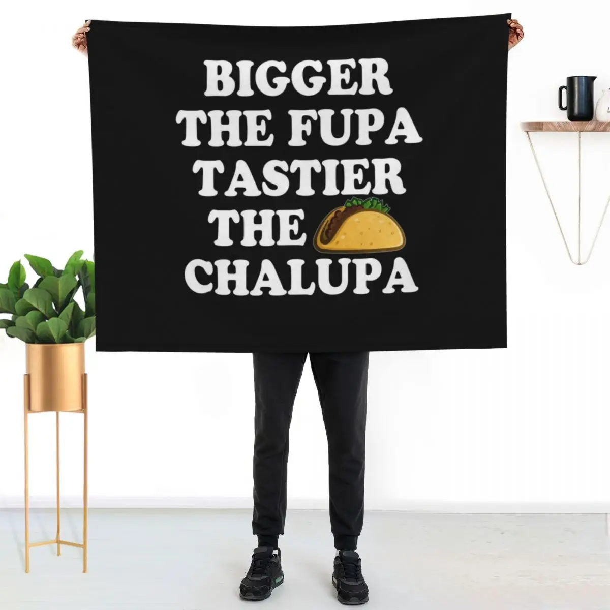 Bigger The Fupa Tastier The Chalupa Throw Blanket Summer Beddings Luxury Throw Kid'S Comforter Moving Thermal Blankets