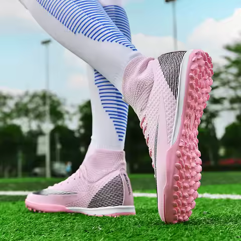 Men TF Football Boots Sneakers Indoor Original Tenis Male Soccer Shoes Sports Futsal Fast Football Shoes Training High Quality