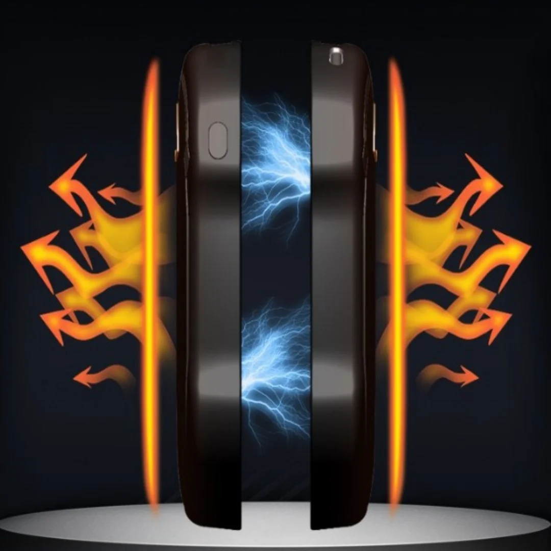 Scaldamani magnetico 2 in 1, 10000 mAh, riscaldamento rapido, 3 livelli di calore, scaldamani portatile da tasca, power bank.