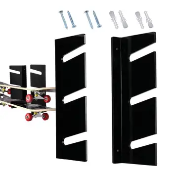 Organizer na deskorolkę Regał do przechowywania snowboardu Naścienny 3-poziomowy akrylowy sprzęt do przechowywania snowboardu Sprzęt fitness