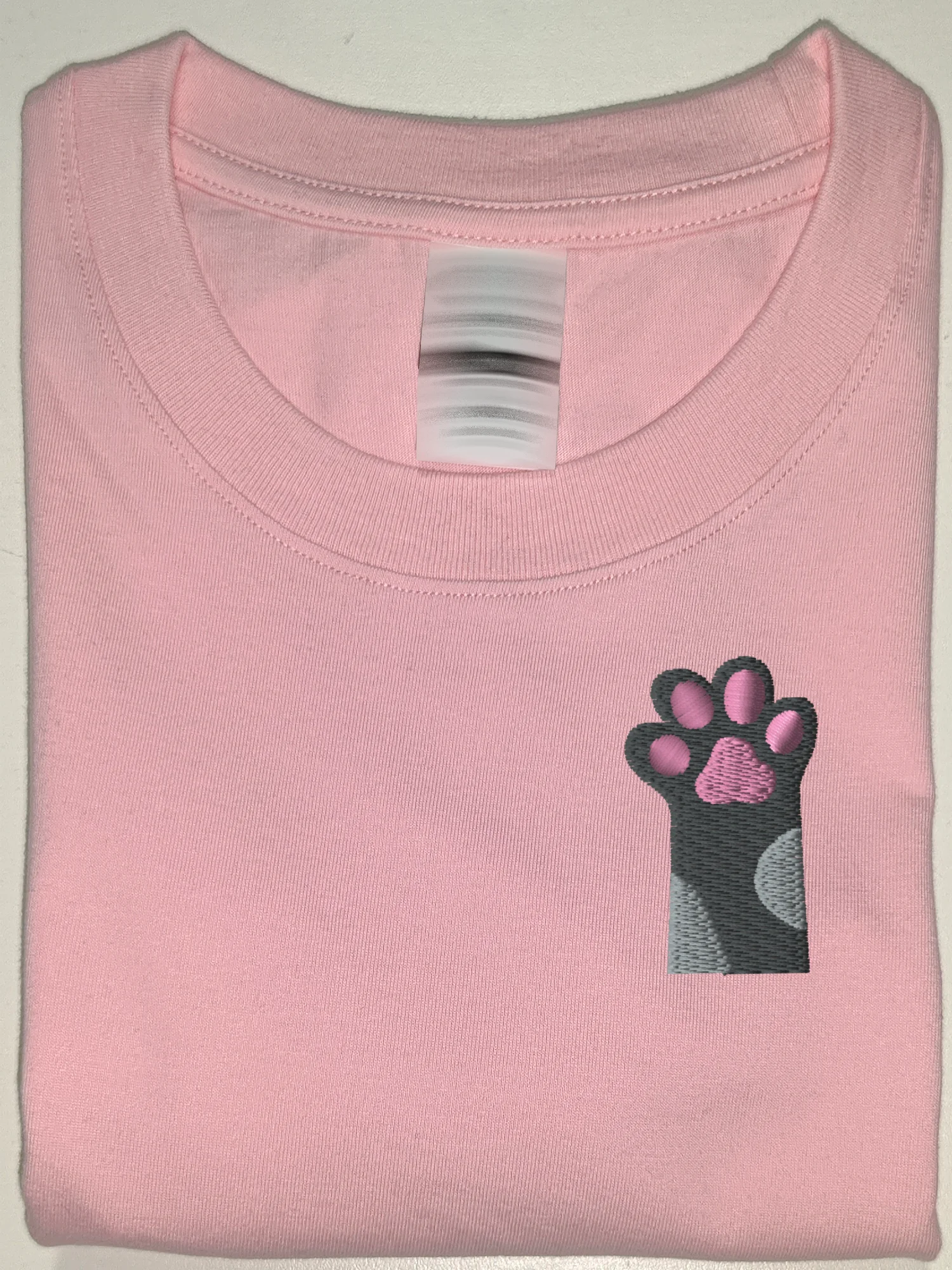 

New Tshirt Embroidered Cat Toe Beans Embroidered Tops Tees For Women Embroidery T-Shirts Man White T Shirt Men Luxury Designer