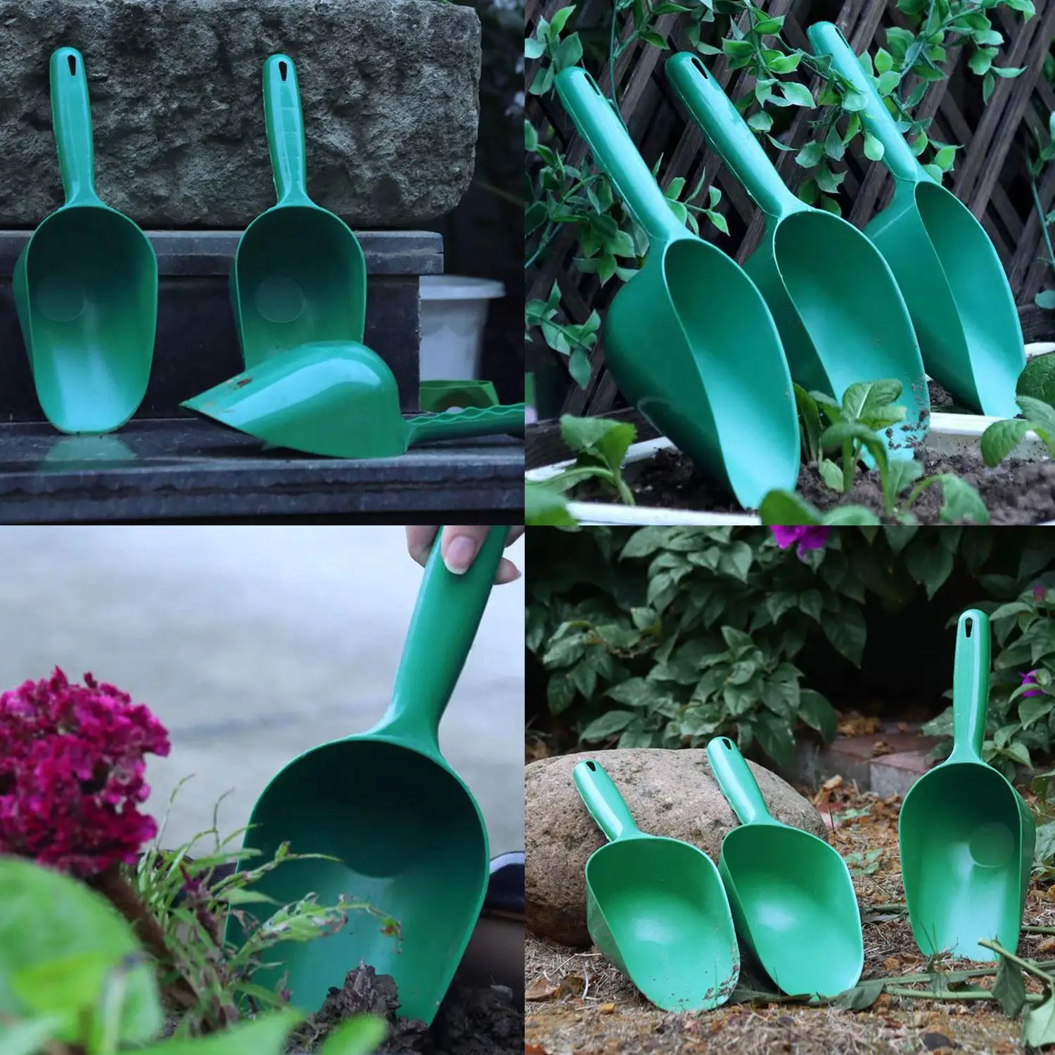 Garden Scoop Multi-function Soil Plastic Shovel Spoons Digging Tool Cultivation