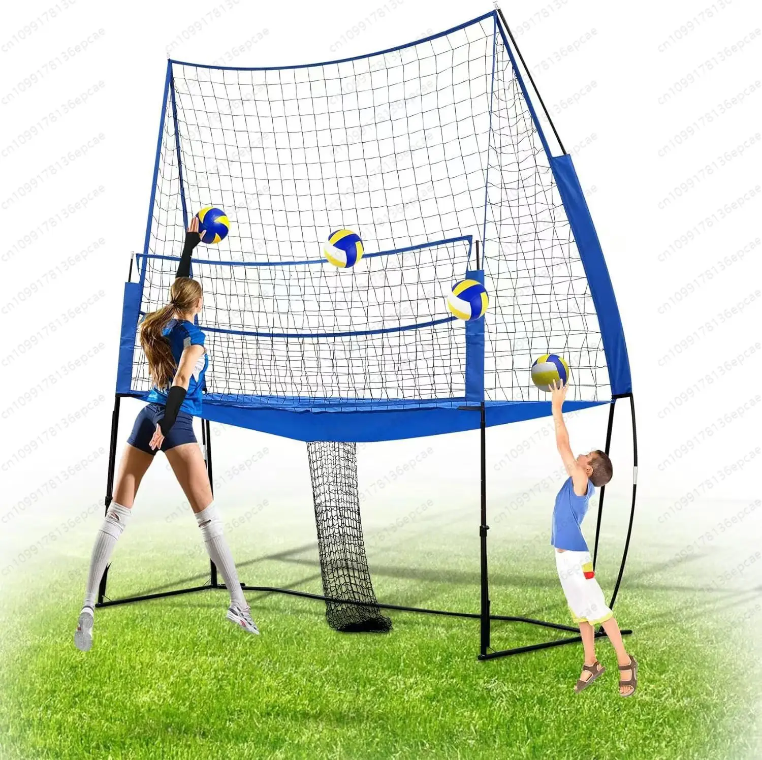 

11 * 8 feet volleyball practice net indoor and outdoor adjustable height volleyball practice net stable