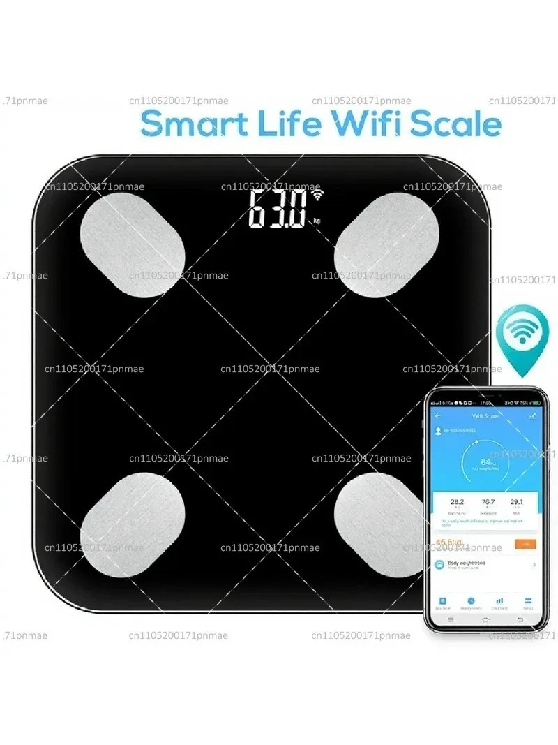 Smart Life WiFi Body Fat Scale F48 - Digital BMI Analyzer & Weight Balance,  Compatible