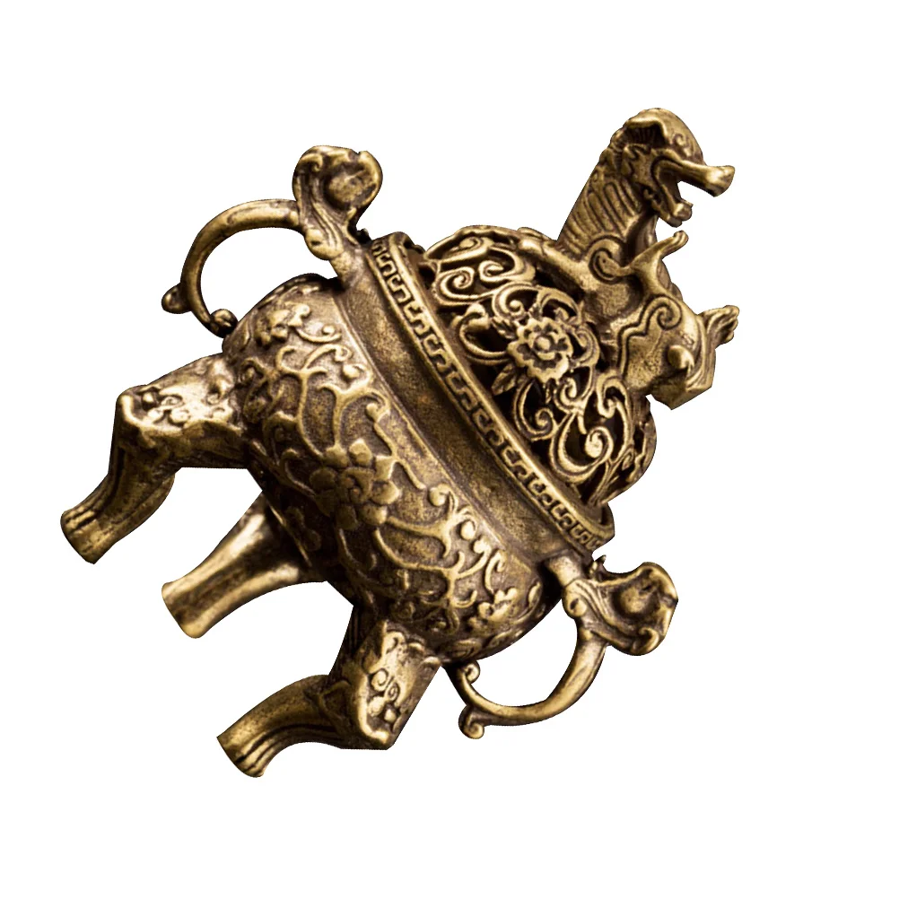 

Copper Incense Vintage Home Decor Elegant Censer Stylish Furnace for Incense Holder Living Bedroom Office Yoga Hotel