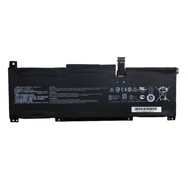 BTY-M49 Laptop Battery for MSI Prestige 14 A10SC A10RB B10MW/Summit E14 A11SCS/Modern 14 B4MW B10MW B11MOU B11SB 11.4V 4600mAh