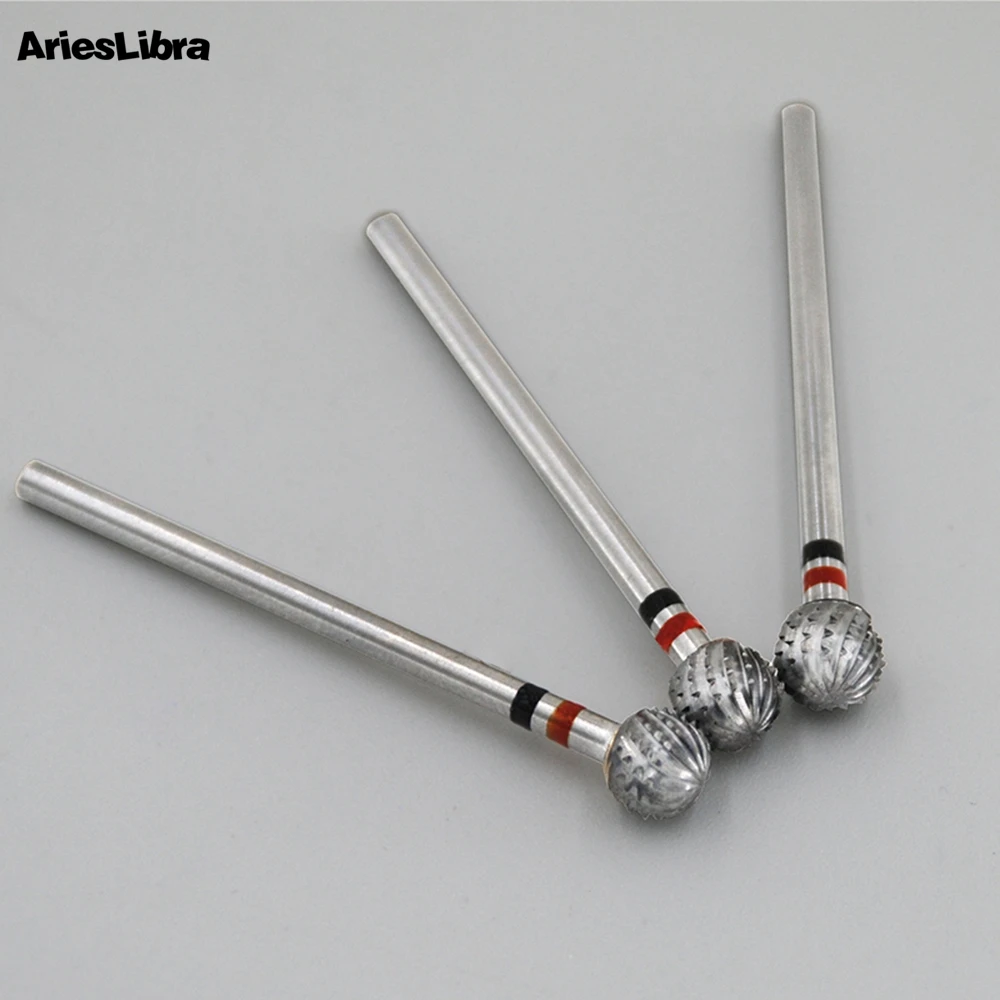 1pcs Nail Drill Bit Carbide Rotary Spherical Burr Dead Skin Remover Electric Nail File Grinding Head Manicure Pedicure Tools