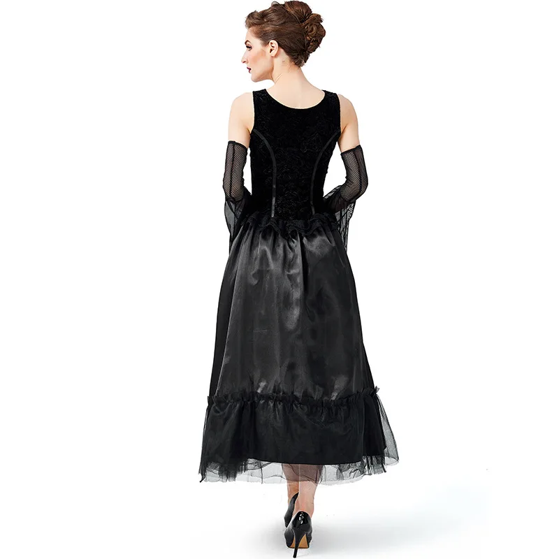 loween Par Witch Cosplay Dr Mantello k Witch Role-plang Abbigliamento Costume da donna Costume di scena etnico