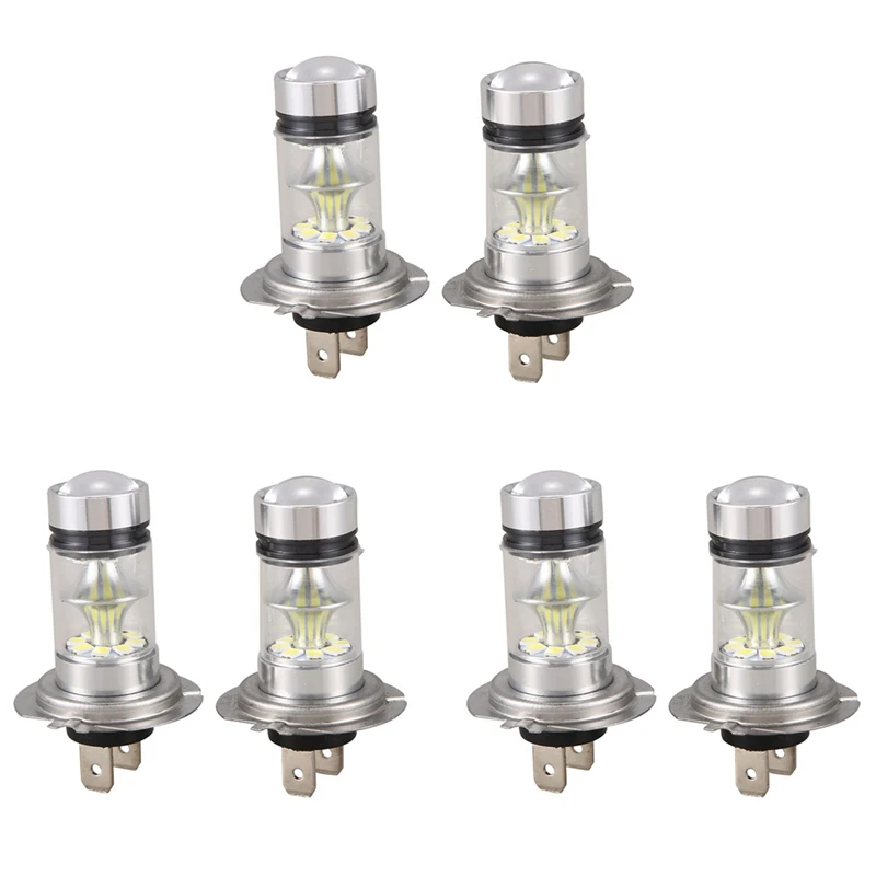 3 Pair High Power LED H7 Bulb 100W 20LED Car Fog Light Lamp Headlights 6000K White