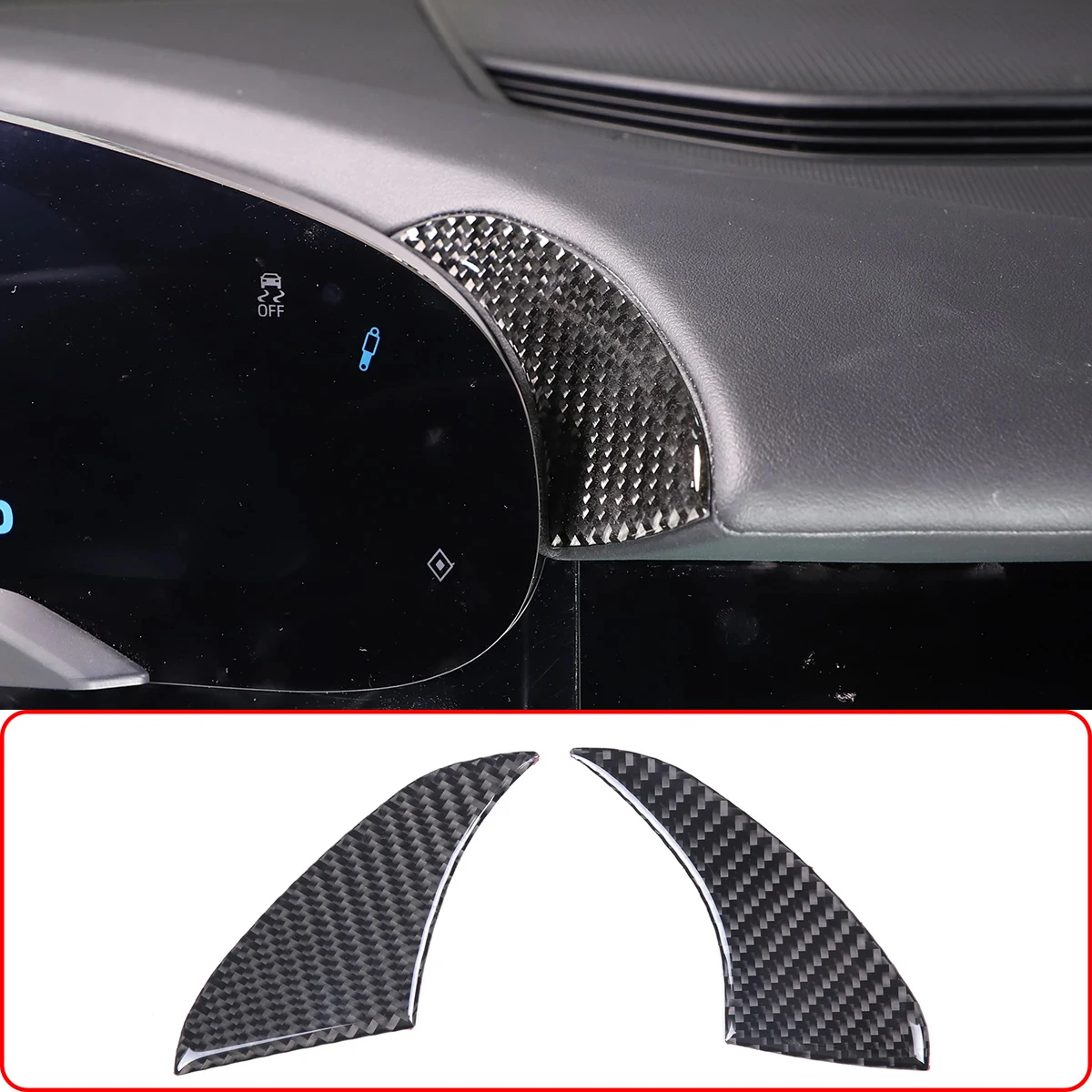 

Для Porsche Taycan 2019 2020 2021 2022, мягкое углеродное волокно, центральное управление автомобиля, набор на приборную панель с обеих сторон, наклейки, автомобильные аксессуары