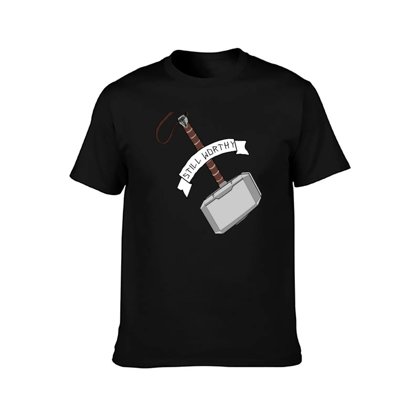 Still Worthy T-Shirt, Summer Casual Cotton Tee, Oversized Streetwear Tops, Vintage Graphic Print, Loose Fit Short Sleeve