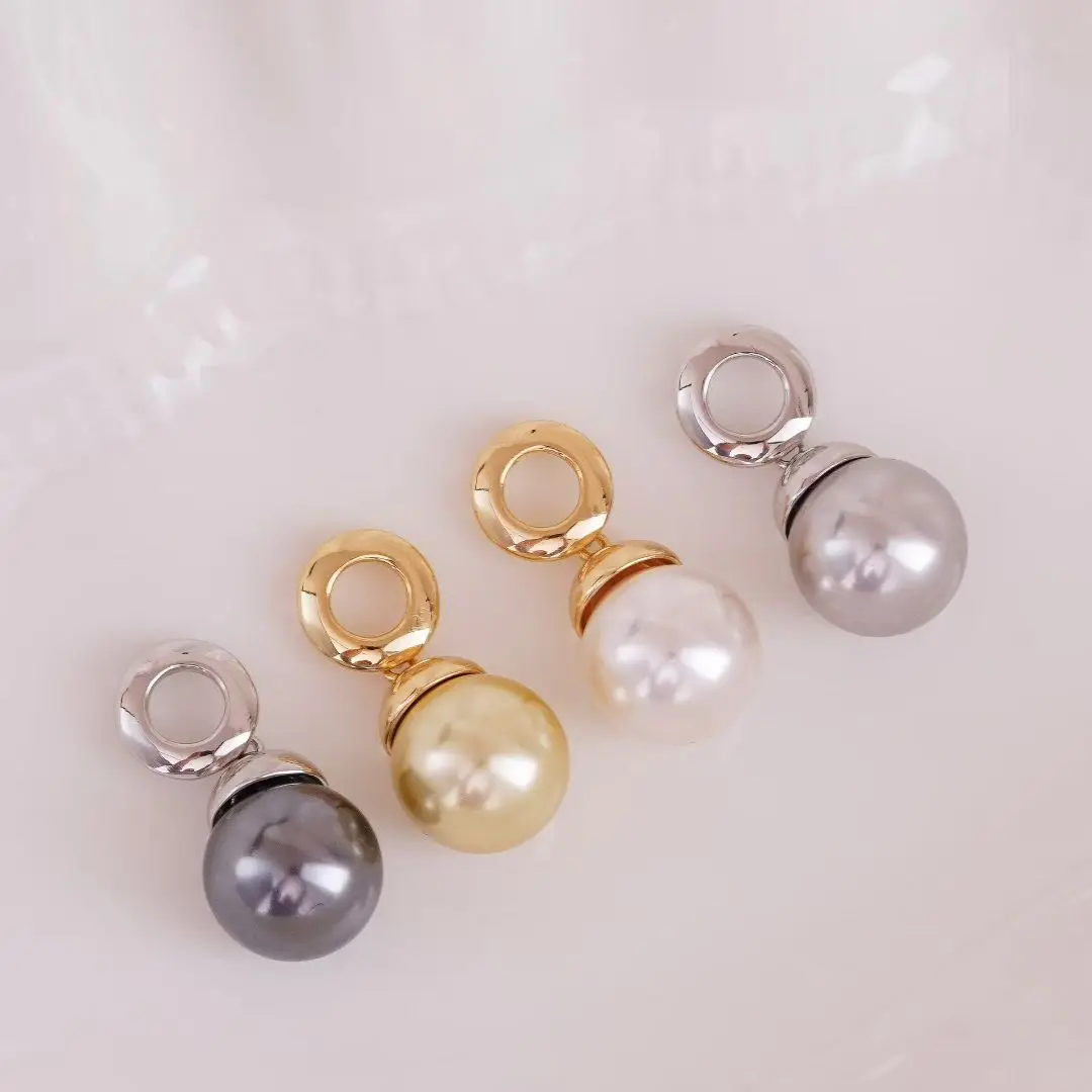 Wholesale 925 Sterling Silver Pendant Mounts Base Findings Settings Mountings Jewelry Fittings for 10-11mm Pearls 3pcs/lot