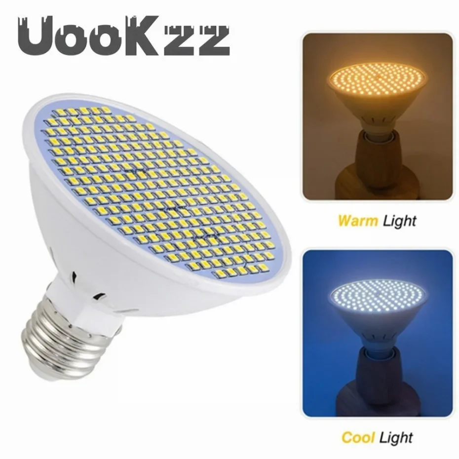 

UooKzz AC 220V LED E27 Lamp E14 Spotlight Bulb 126 200 300 Leds Spotlight 85V-265V Bombillas Led Lampada Spot Light