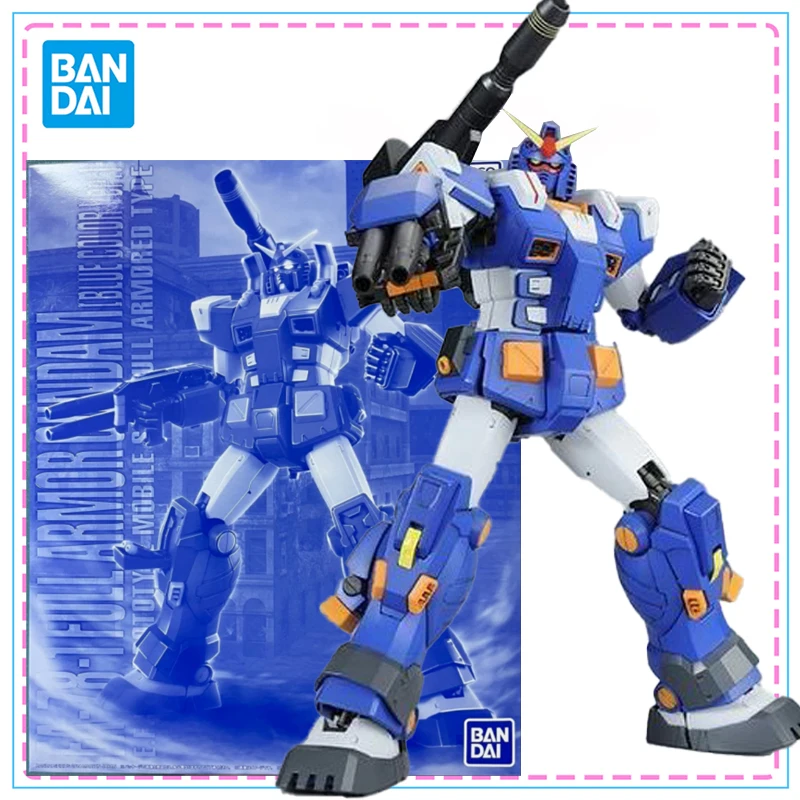 

Bandai MG 1/100 FA-78-1 FULL ARMOR GUNDAM BLUE COLOR Фигурка Подлинная оригинальная модель Gundam Kit Коллекционные фигурки аниме