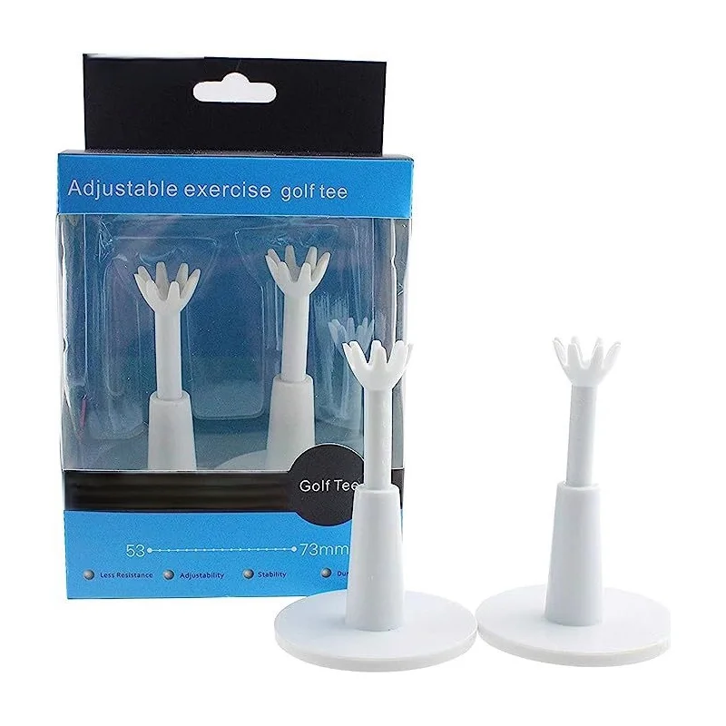 Golf  Tee Adjustable Height 53mm to 73mm Gift box 2pcs One pack
