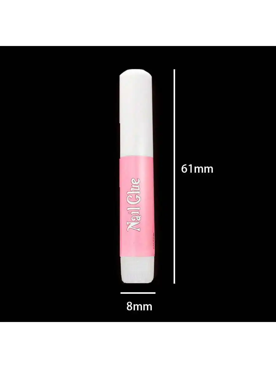10 Pack 2g Acrylic Nail Glue, The Safe Formula Is Harmless to Real Nails, Transparent and Wipe-Free, Rhinestone Gem Gel Nail Glu