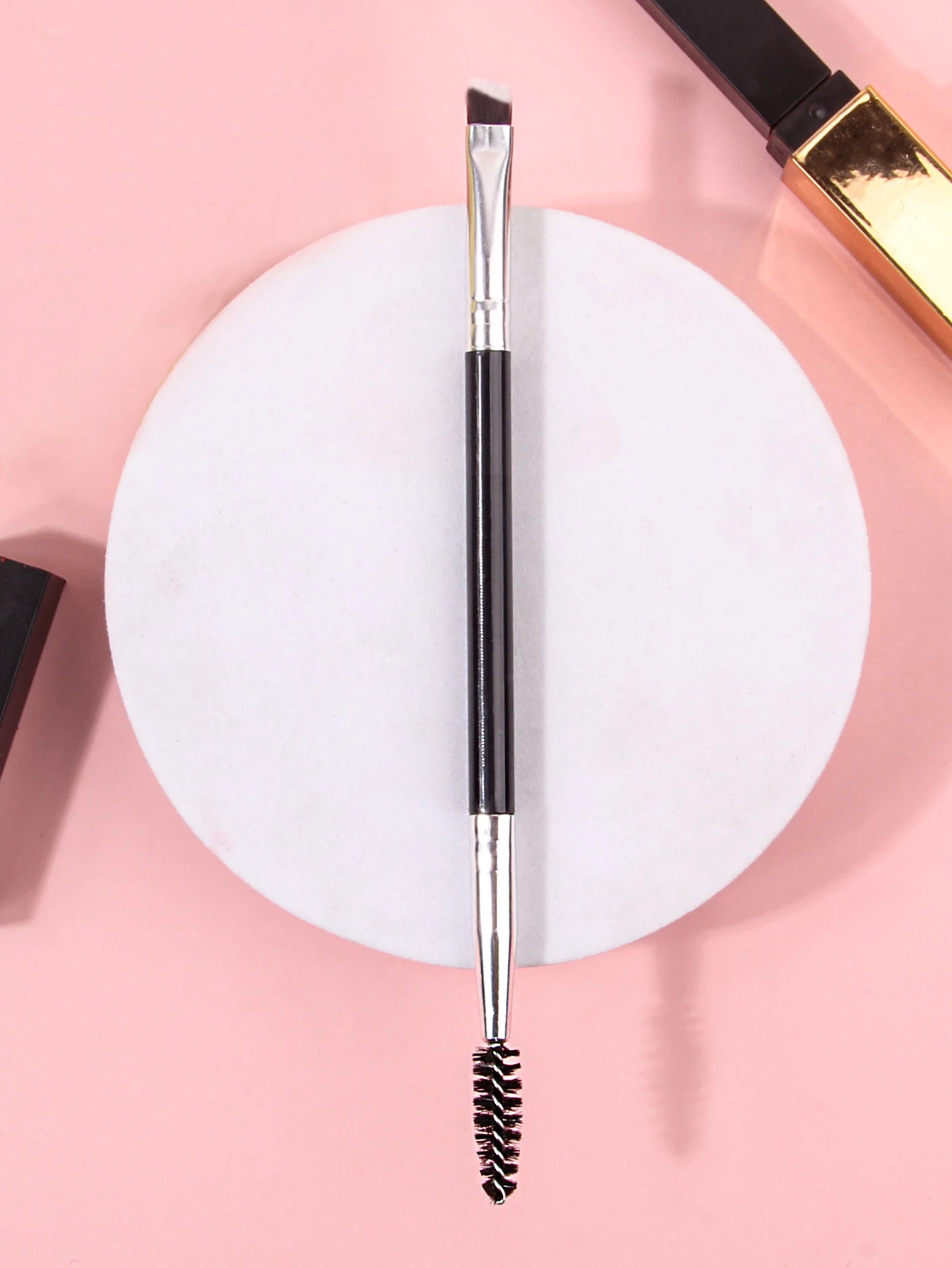 1/6/12 Eyebrow Brush Eyelash Comb makeup brushes Dual Ended Angled brush Spoolie brush 2 in 1 Lash eyebrow brush set makeup tool