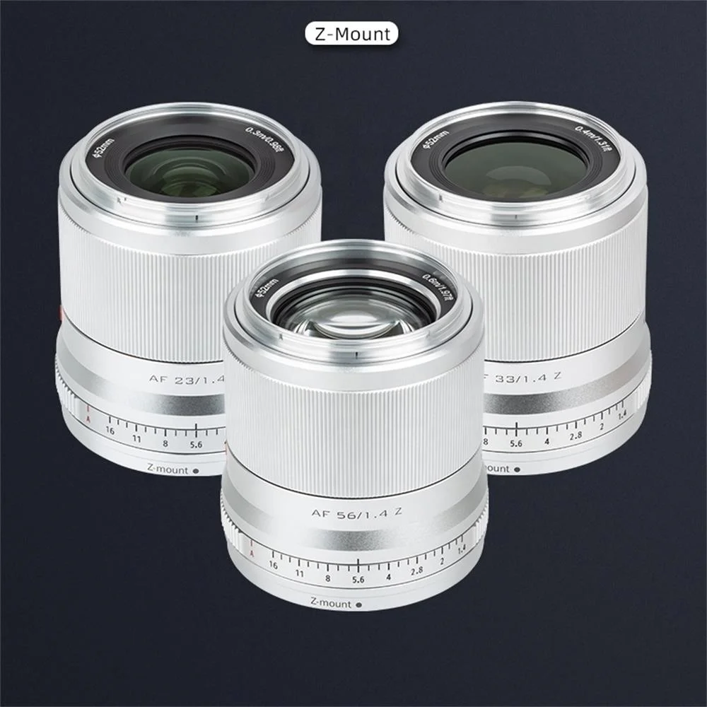 

Viltrox 23mm 33mm 56mm 1.4 APS-C Lens for Nikon Z Mount Mirrorless Digital Cameras ZFC Z50 Z6 Z6II Z7 Z9 AF Large Aperture F1.4