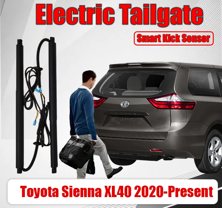 Electric Tailgate Upgrade Kit For Toyota Sienna XL40 Power Lift Support Rods Auto Trunk Boot Lid Power Liftgate Modi