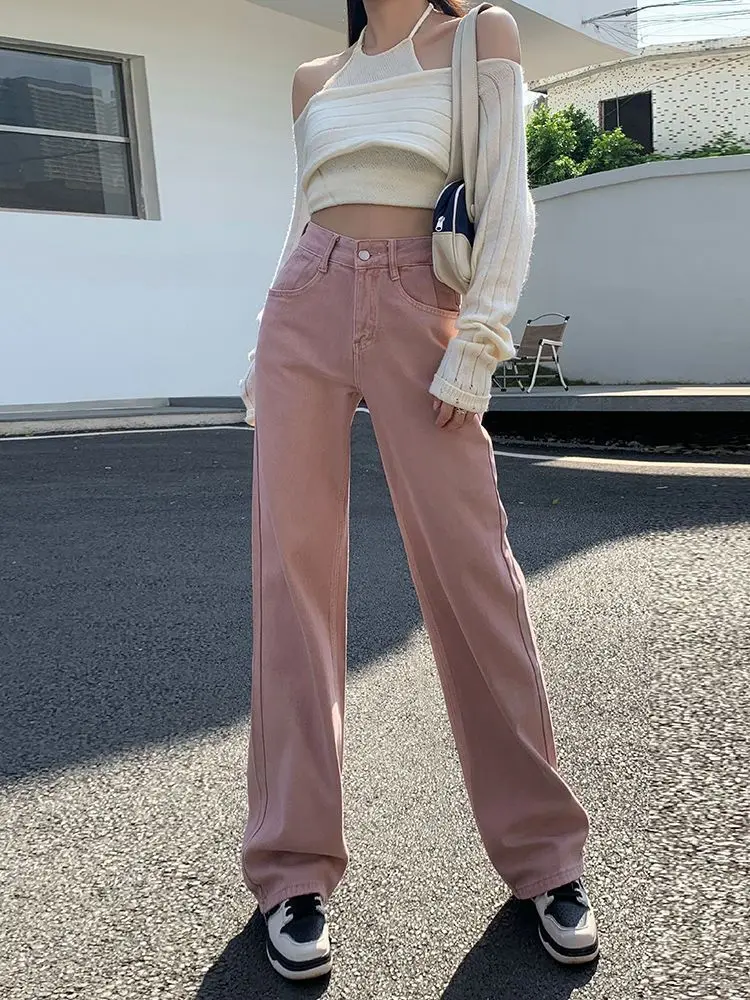 

Ripped Jeans Woman Studded Rivet Chain Bead Tassels Sequin Pearl Female Denim Fashion Gothic Punk Emo Goth Alternative Cut