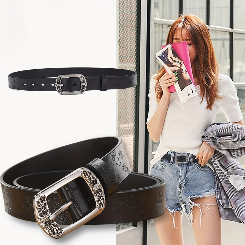 

Зимний женский ремень с рельефным давлением в стиле бабочки — классический универсальный стиль, подходит для повседневной носки, свадьбы, п.