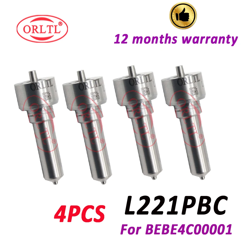 ORLTL 4 PIECES L221PBC L221PBD FL2 Diesel Fuel Injectior Nozzle L 221 PBC L 221 PBD for Delphi BEBE4C00001