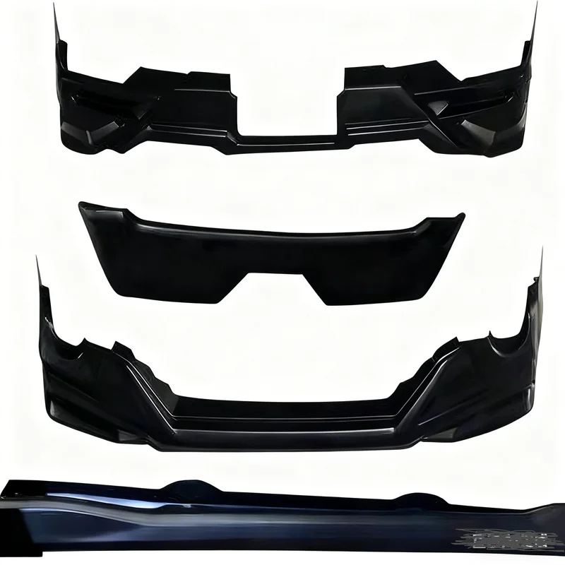 Car Accessories GT Style Unpainted ABS Lip & Side Skirt Conversion Kit for Raize 2019-2021