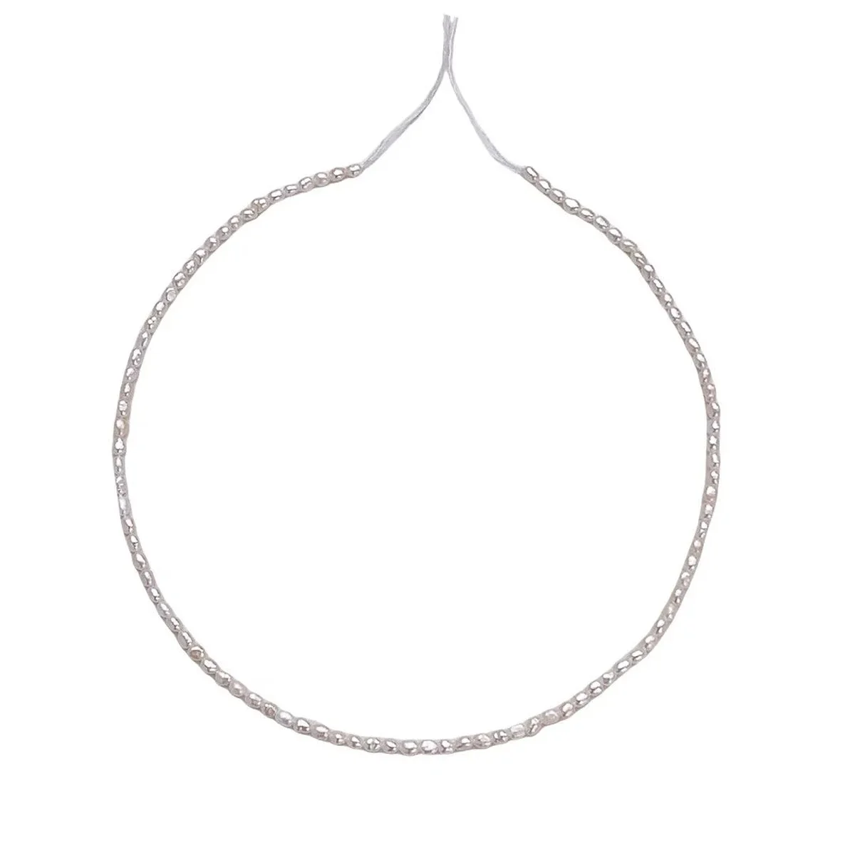 

3-3.5mm4A Waxy Sparkling Natural Freshwater White Pearl Small Rice Fine Bead Women Jewelry MakeDIY Necklace Bracelet Accessories