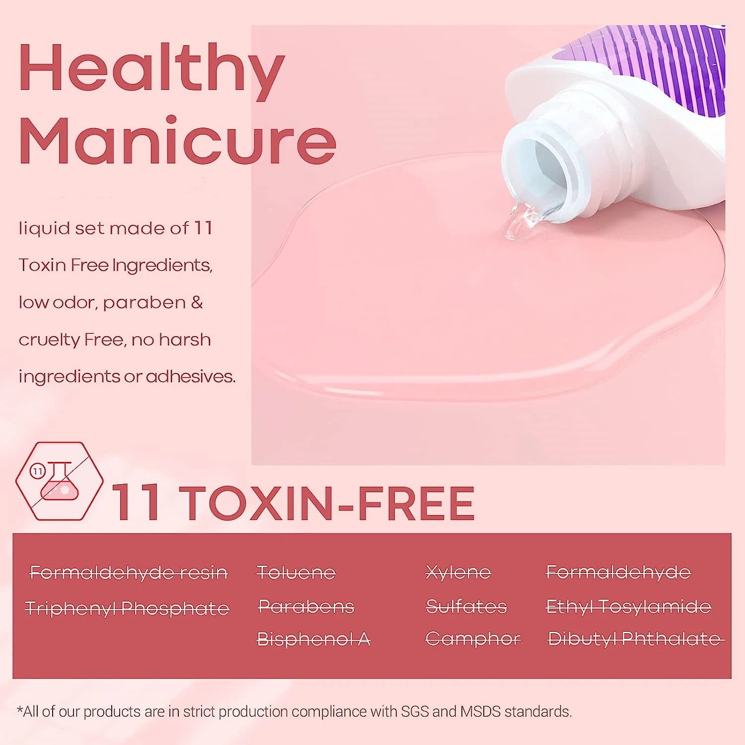 قاعدة مسحوق غمس 2 في 1 ومعطف علوي مع منشط - مجموعة أظافر سريعة الجفاف وعديمة الرائحة لتقليم الأظافر بنفسك، 0.5 أونصة لكل منهما، هدية مثالية لـ #5