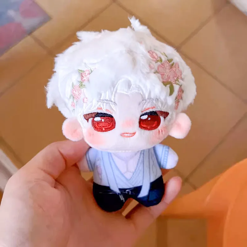 러브 앤 딥 스페이스 팬메이드 10cm 코튼 인형 친체 치유 블루밍 데이트 프린트 스타일 가방 참 키체인 생일 선물