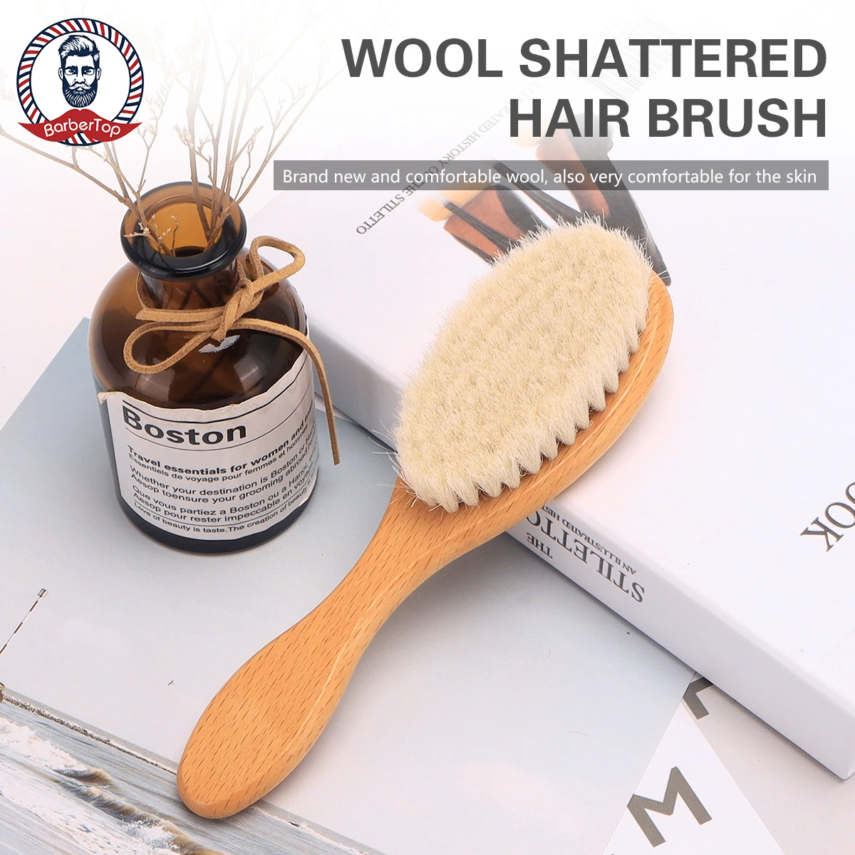 

Cleaning Brush Wood Handle Hairdressing Soft Retro Neck Duster Broken Remove Comb Hair Styling Salon Tools Wholesale