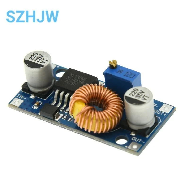 1/5/10 قطعة DC-DC قابل للتعديل تنحى 5A وحدة امدادات الطاقة تيار كبير قوة كبيرة XL4005 DSN5000 ما وراء LM2596