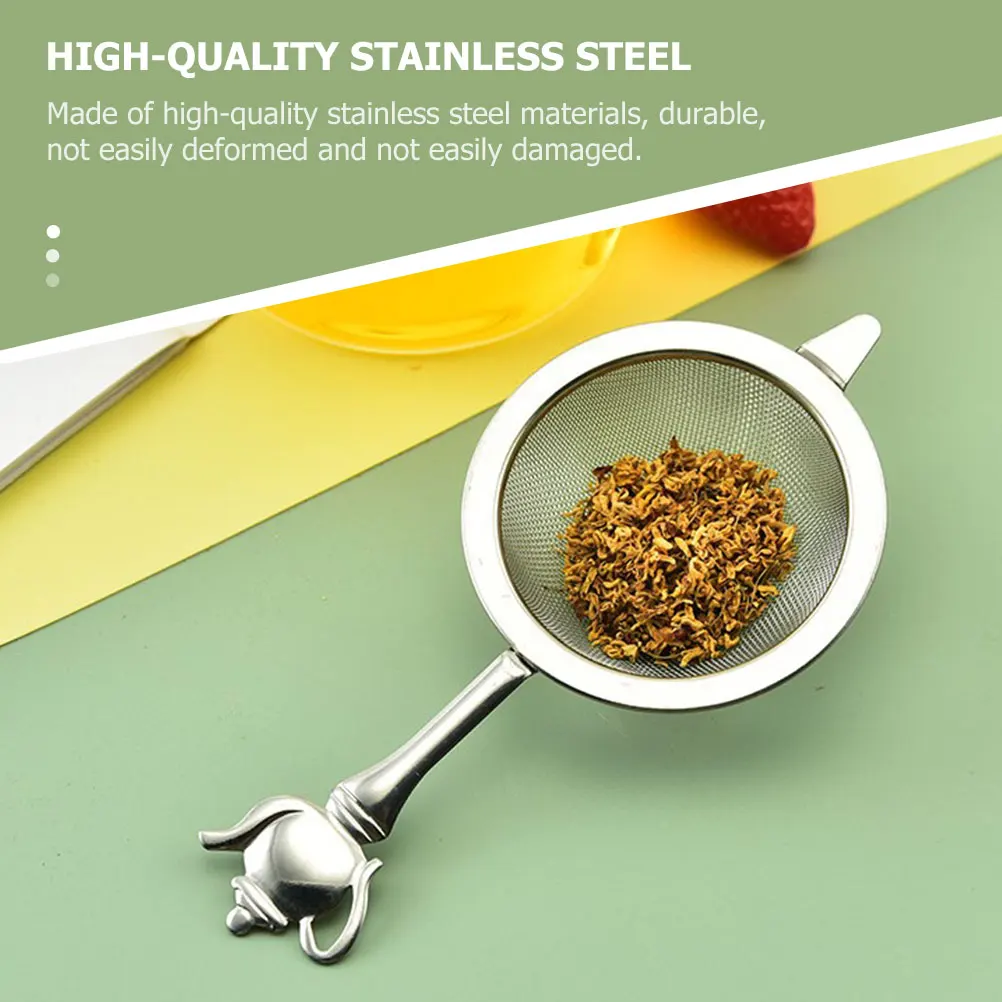 

2pcs Stainless Steel Strainer Filter Infuser Home Office Kitchen Gadget Portable Mesh Colander Tea Accessories Tea Ceremony