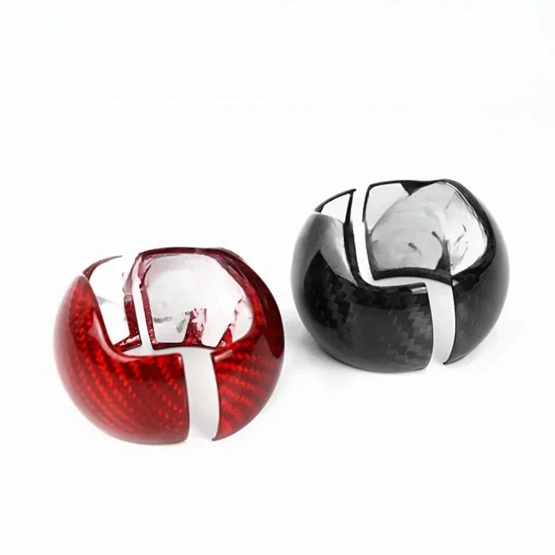 Carbon fiber shift knob auto parts decoration installation seamless fit