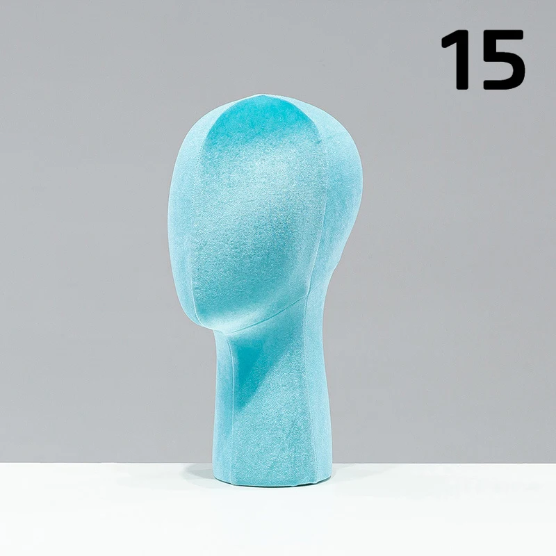 33 cm fluwelen mannequins hoofdprops voor sieradendisplay en reclamefotografie decor winkelcentrum raam hoed brilhouder