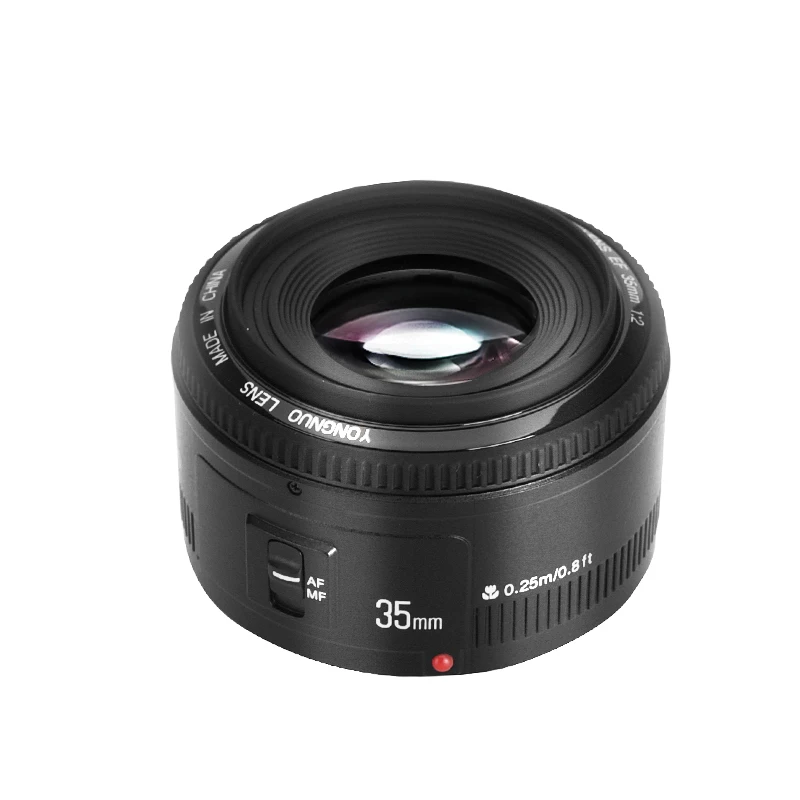 Yongnuo YN35mm lens 35mm F2 autofocuslens voor Canon 450D 550D 650D 1100D 5D Mark III 700D 600D 70D 60D 6DEF en adapterring
