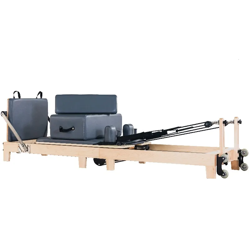 

YTYIN No MOQ Foldable Pilates Reformer Home Space Saving Oak Foldable Portable Pilates Reformer