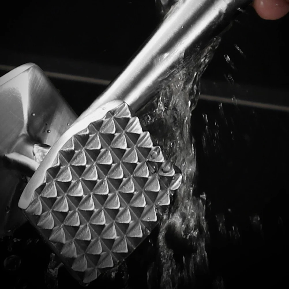 

Stainless Steel Meat Hammer Tenderizer Ergonomic Handle Dishwasher Safe For Beef Chicken Pork Ground Meat Kitchen Tool