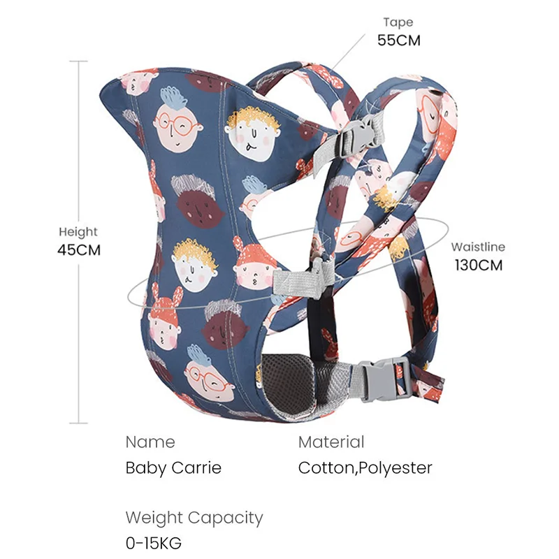 PANGDUBE Ergonomic Baby Carrier Kangaroo Baby Sling Newborn Wrap for Outdoor Use Comfortable Infant Carrier for Babies & Toddler - Image 6