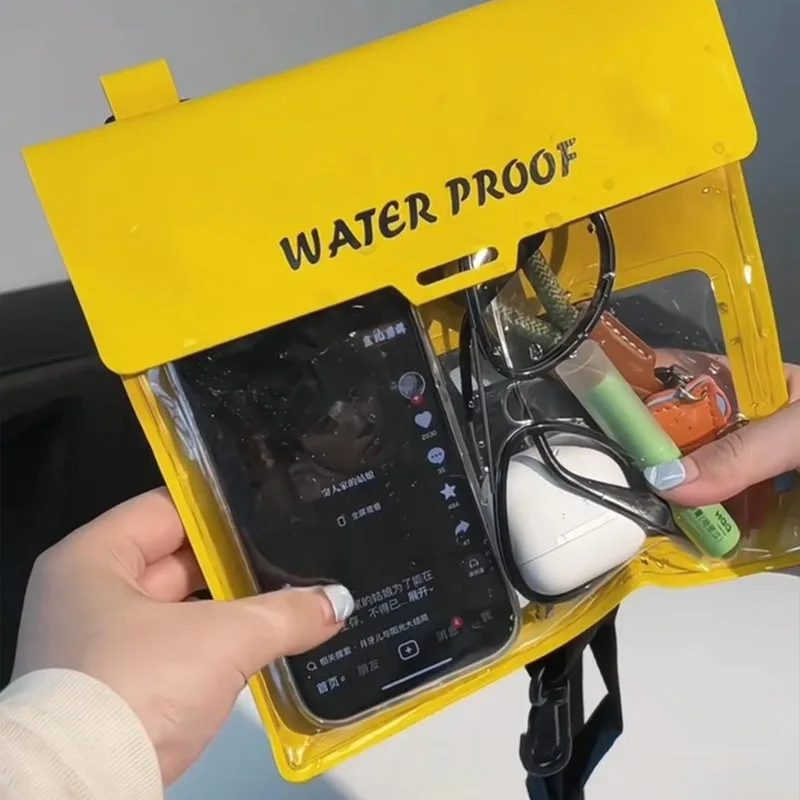 Waterproof Phone Bag Large Capacity Touch Screen Compatible Swimming Diving Sealed Pouch for Beach Drifting Crossbody Bag - view 6