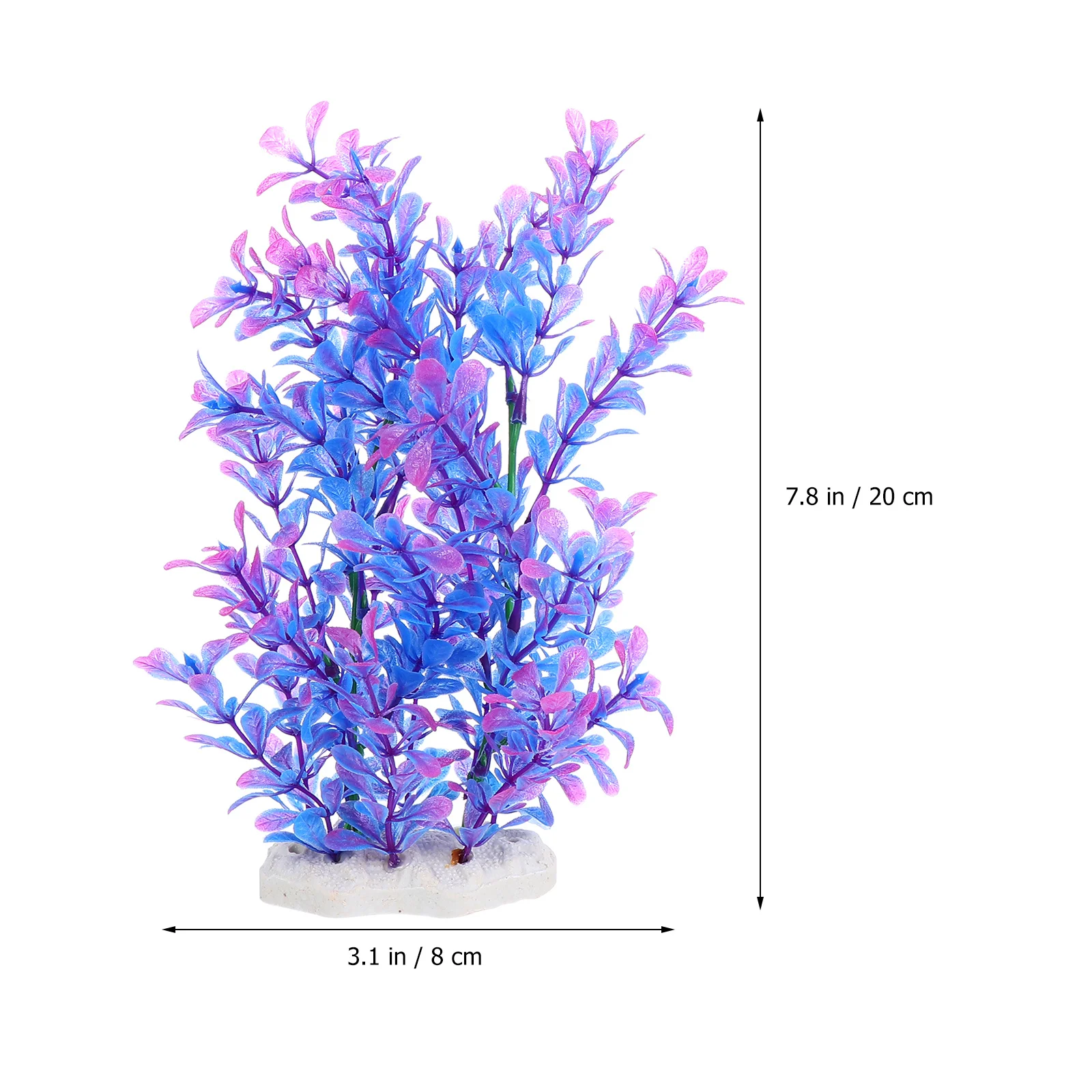 

2Pcs Simulation Water Grass Decorative Artificial Aquatic Plants for Aquarium Fish Tank Landscape No Fade Aquarium Plants