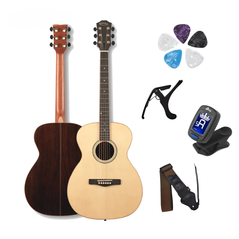 

China OEM High Grade 40 Inch Solid Spruce Acoustic Guitar (AFH409)