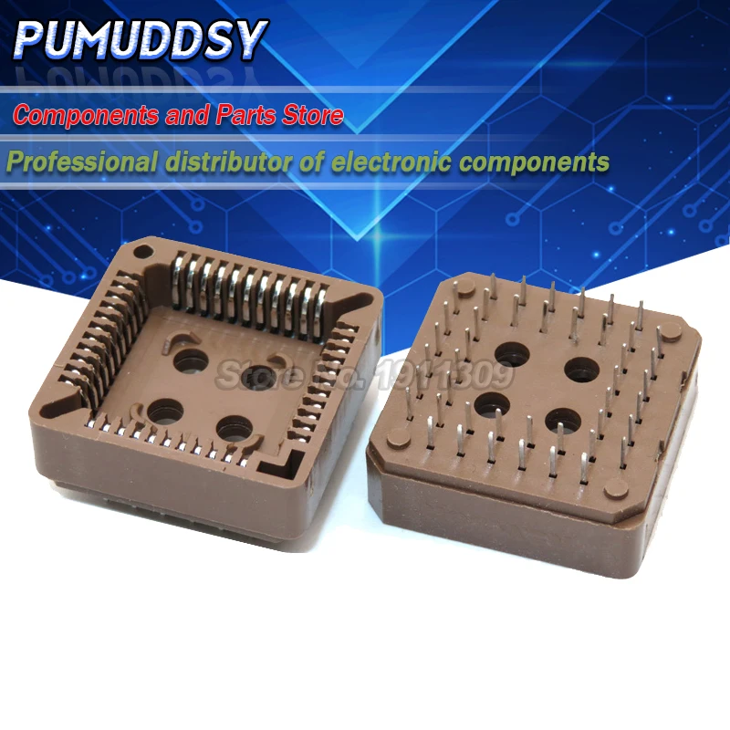 10PCS PLCC32-SMD PLCC44-SMD IC Socket PLCC32-DIP PLCC44-DIP Socket adapter , 32 Pin 44 pin PLCC Converter