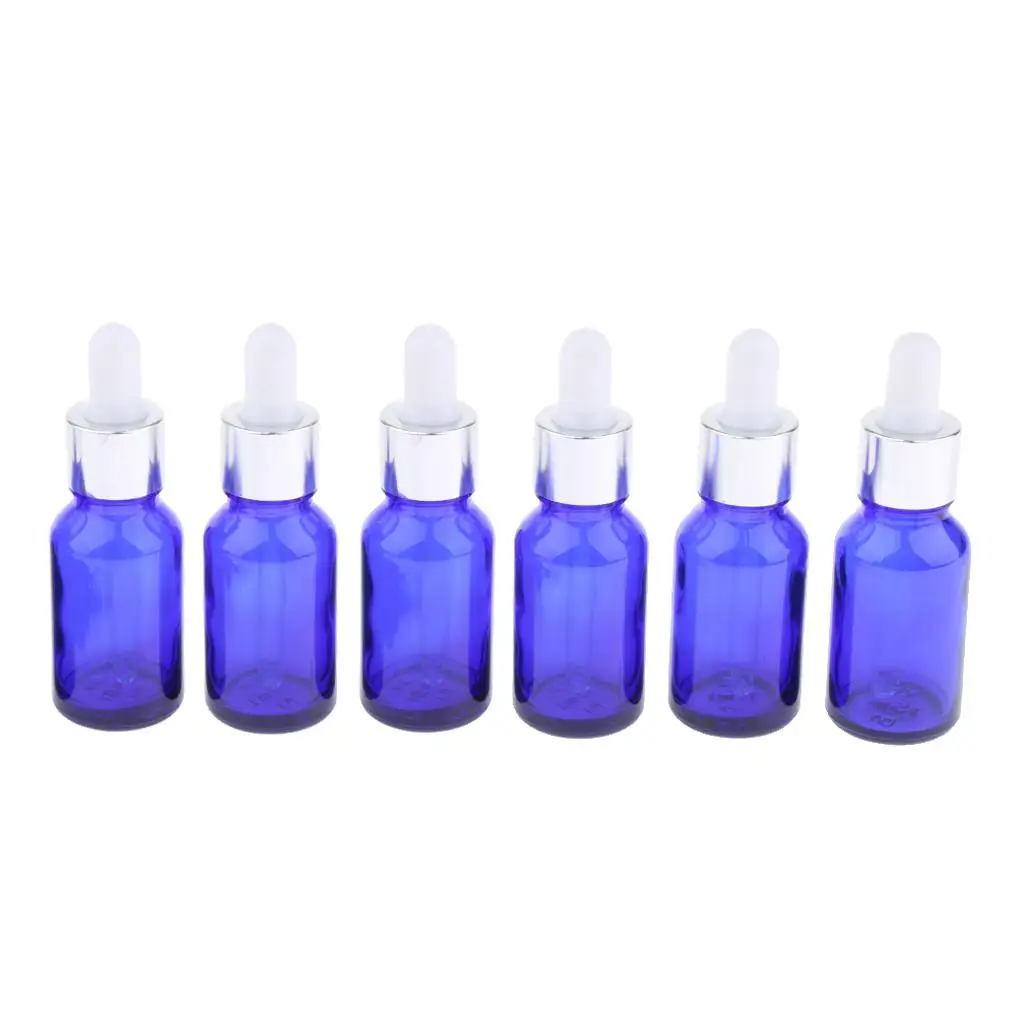 Essential Oils Dropper Bottle Set Leakproof Glass Vials Eye Dropper Perfume Pipette for Home Travel Salon