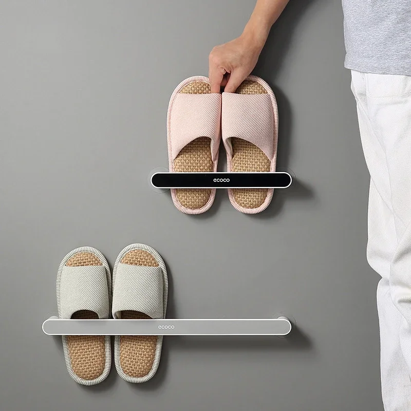 Punch-Free Wall-Mounted Bathroom Slipper Rack, Toilet Slippers Rack, Shoe Storage, Fantastic Shoe Rack, behind the Door