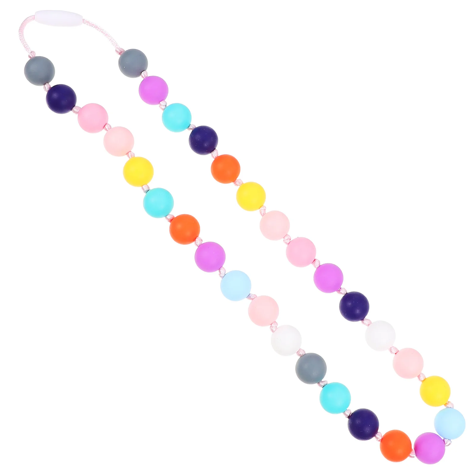 

Sensory Silicone Chew Necklace Colorful Comfortable Teething Relief for Kids Baby Infant Toddler Chew Necklace