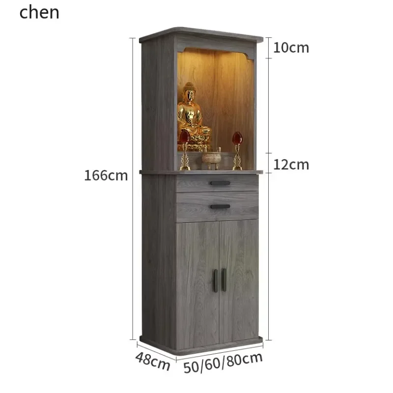 HYS  shrine shrine cabinet offering table Standing cabinet Statue offering table Guanyin cabinet Living