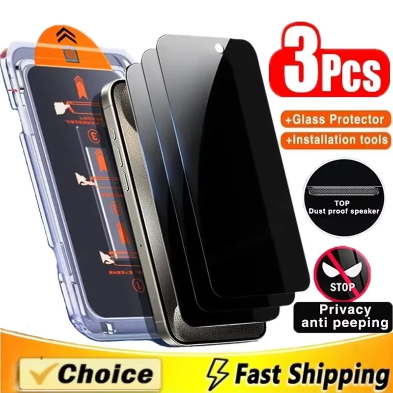 

Dust Free Installation Privacy Screen Protector For Poco F6 M6 X6 Pro Tempered Glass For Redmi Note 14C 13 12 11 10 9 8 Pro 13T