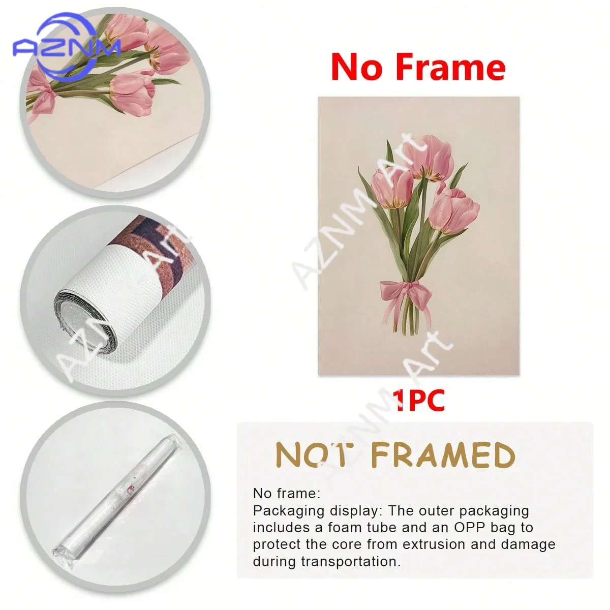Kanvas Seni Dinding Bunga Tuli - Home Decor Tulip ulasan dan harga