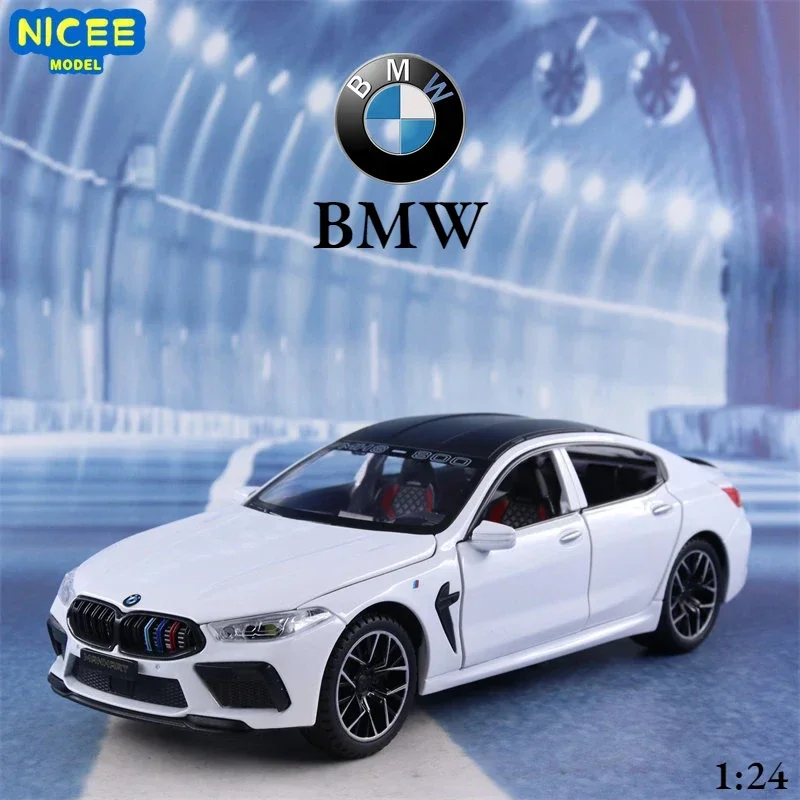 

1:24 BMW M8 MH8 800 MANHART Alloy Car Model Diecast Metal Toy Vehicles Car Model Sound and Light High Simulation Kids Gift A464